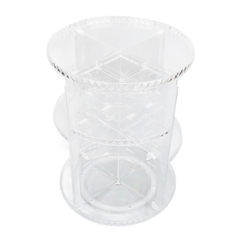 360 Degree Rotation Rotating Makeup Organizer Transparent Stable Base Cosmetic