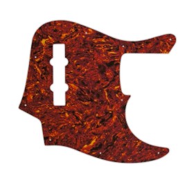 wd Custom Pickguard For Fender American Elite Jazz Bass 4 Tortoise Parchment back