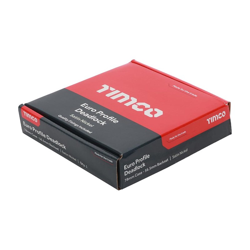 Timco - Euro Deadlock - Satin Nickel (Size 78 case