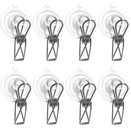 JZMYXA Suction Cup Clip, Sucker Diameter 45mm,8 Pack