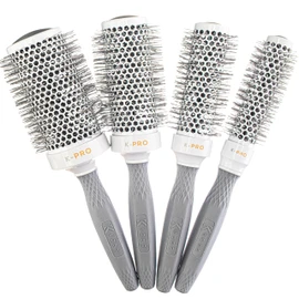 Kobe K-Pro Set of 4 Ceramic + Ionic Radial Blowout Brush - Blowdry Brush - Heat-Retaining