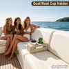 Pontoon Boat Cup Holder No Drill Drink Holder with Pocket