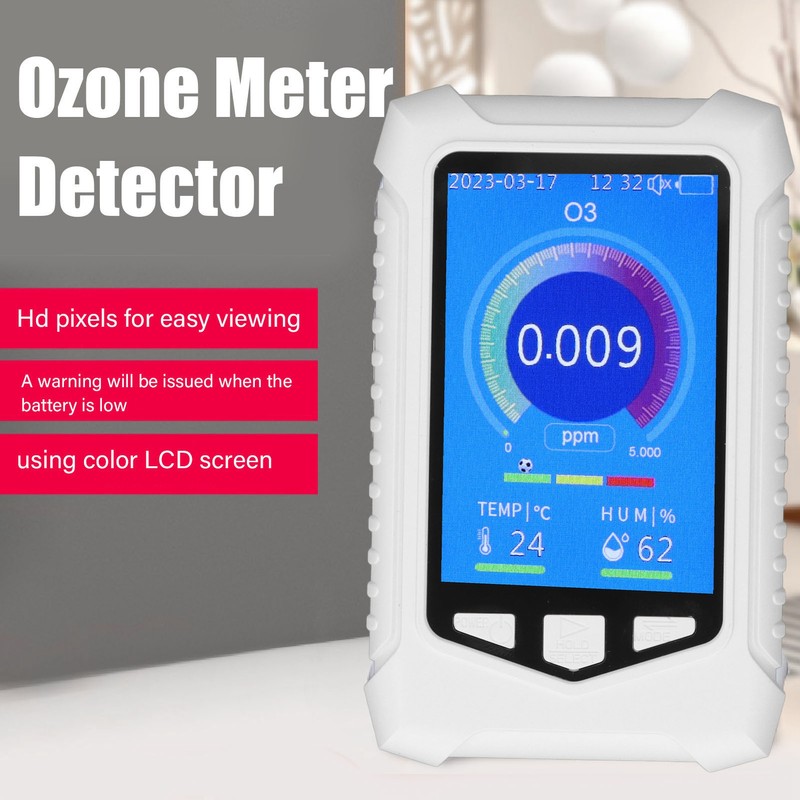 O3 Meter Detector Handheld Colorful USB Charging Sensitive Air Quality