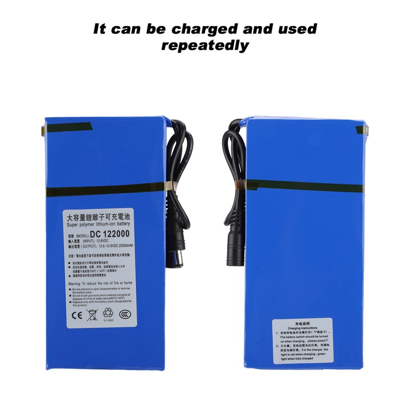 DC 122000 20000mAh Large Capacity Polymer Lithium Battery Built in
