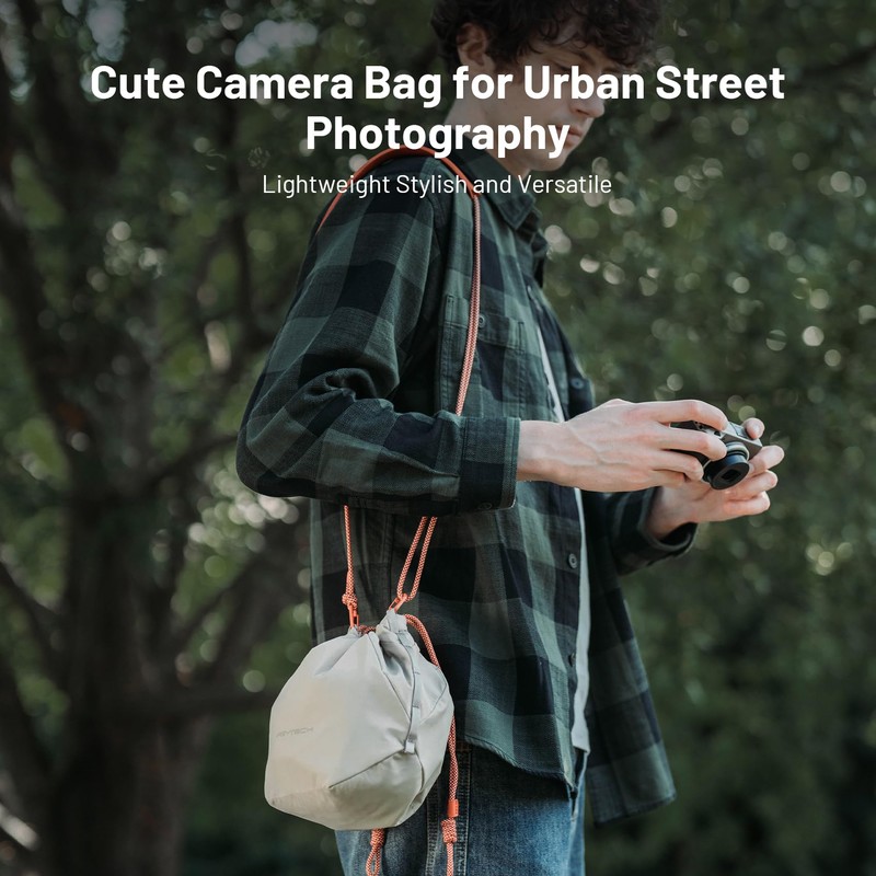 PGYTECH OneGo Camera Bag with Drawstring, Stylish Soft Shoulder Bags