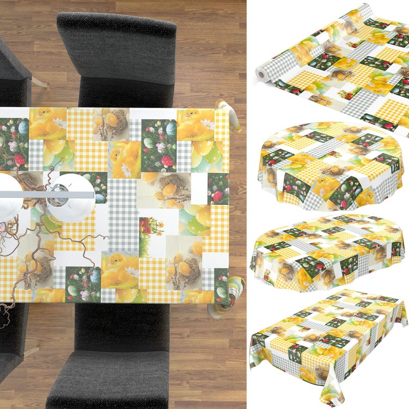 Anro Oilcloth Wax Tablecloth, Washable