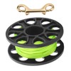 Dive Reel Fluorescent Green Line Plastic Material Copper Double Ended