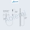 Aolemi Matte Black Wall Mount Bathtub Faucet with Handheld Shower