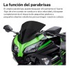 Gomia De Parabrisas De Motocicleta Negroprotección Contra Lluvia