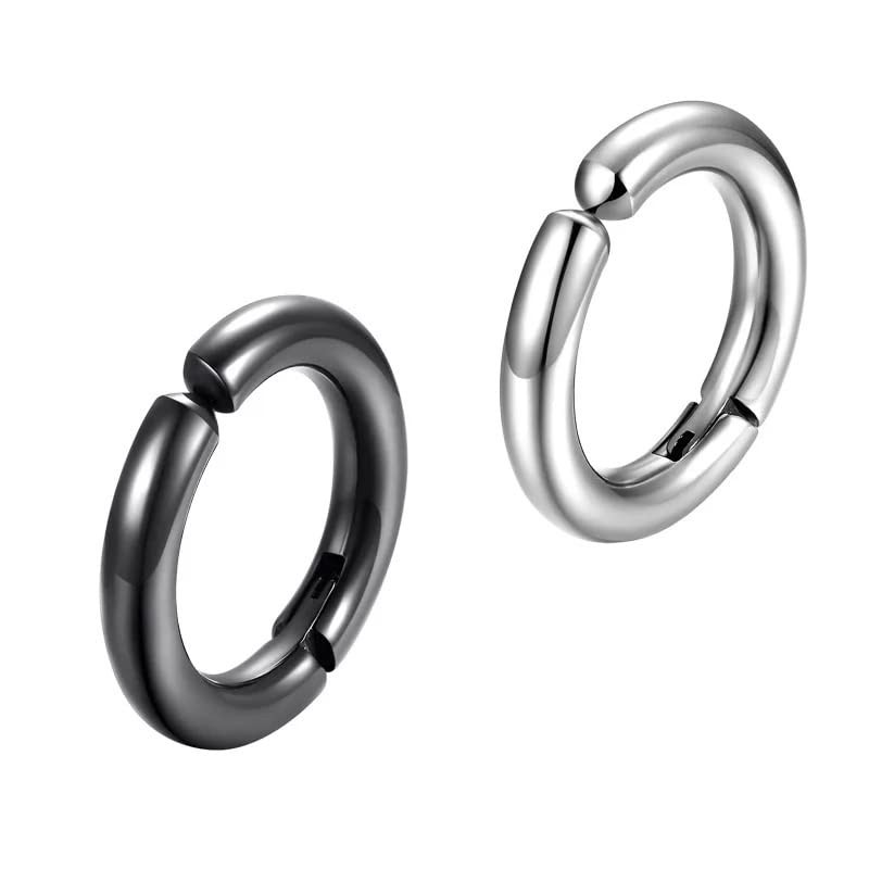 Pack 9 Piercing Arete Arracada Falso Hombre Arracadas Clip Expansores