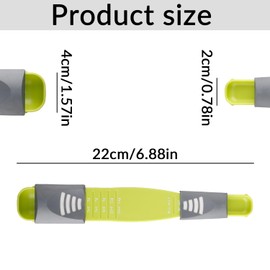 GroveEss Adjustable Wet and Dry Measuring Spoon,8 in 1 Metering Spoon,Dry and Liquid Ingredients Tablespoon Teaspoon for Cooking Baking Seasoning Coffee Precise Measurement