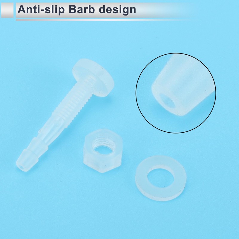 RATCHROLL 1 Set Plastic Hose Barb Fitting 1/8" Hose ID