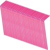 Disposable Hot Pink Plastic Flex Straws - 11.5", 50 Count