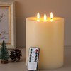 Retisee Extra Large Flameless Candles LED Battery Operated Real Wax