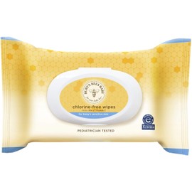 Burts Bees Baby Wipes, Unscented Natural Baby Wipes for Sensitive Skin with Aloe and Vitamin E - 72 Wipes