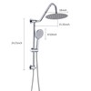 UCLIMAA 10 Inch Rain Shower Head with Handheld System, 24"