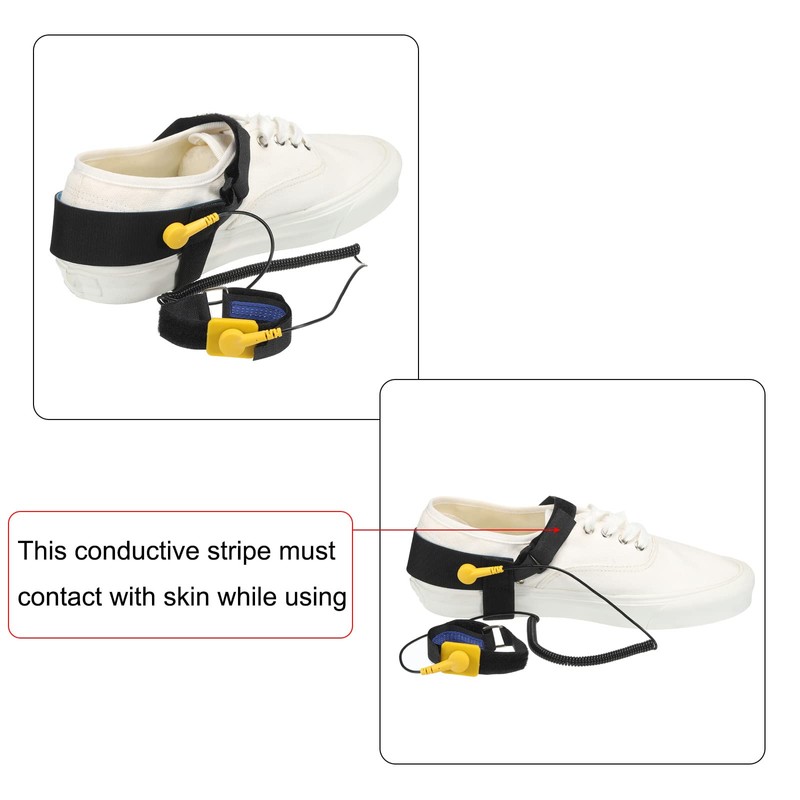 MECCANIXITY 2pcs ESD Anti Static Foot Heel Straps Anti Static