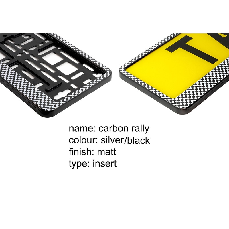 TAPORT® CARBON RALLY CAR REGISTRATION HOLDER FOR ANY CAR ,