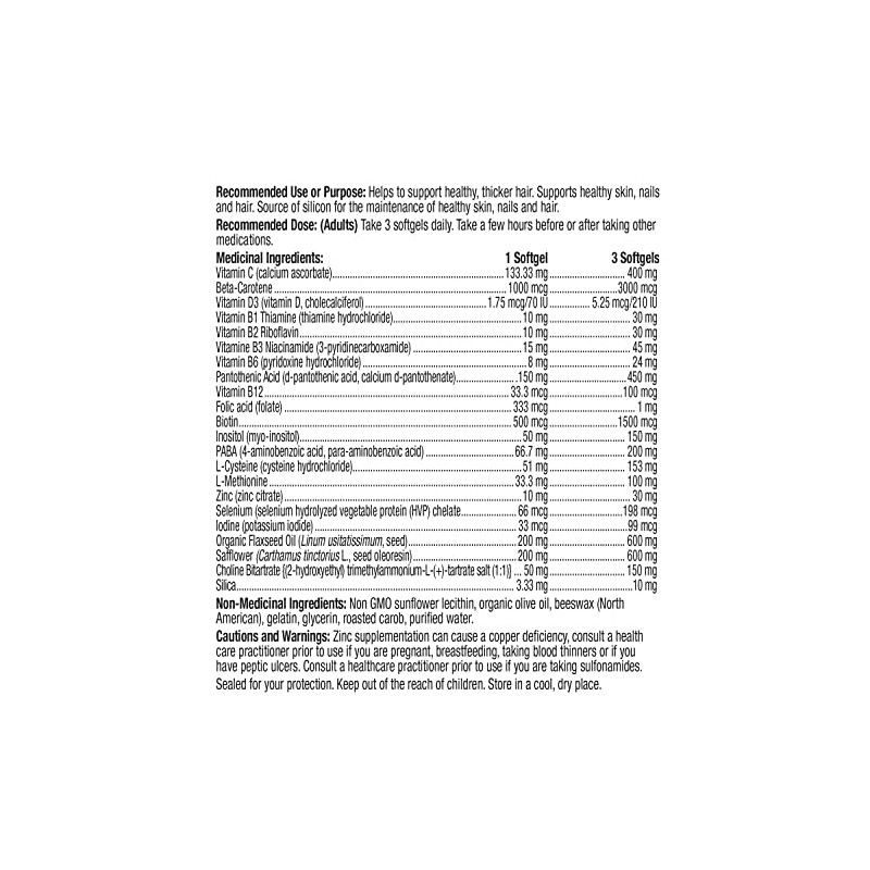 Prairie Naturals Prairie Naturals Hair force softgel 90 Count