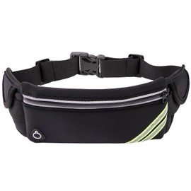 MAXTOP Running Pouch, Waist Pouch, Jogging Pouch, Thin, Lightweight, Breathable, Sweat Proof, Won't Sway, Smartphone Compatible, Waist Bag, Men's, Women's, Jogging, Walking, Marathons, Excursions