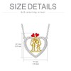 ROMANTICWORK Valentine's Day Gifts 925 Sterling Silver Love Heart Pendant