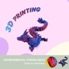 Fonyiunce 3D Print Dragon, Moving Dragon, 3D Mysterious Dragon Toy,