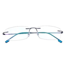 Rongchy Super Light Titanium Nearsighted Myopia Work Glasses -0.50-6.00 to Strengthen Men Women Fashion Rimless Nearsighted Glasses