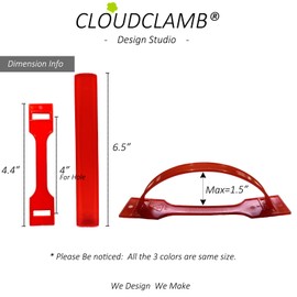 CloudClamb - Cardboard Box Handles, Plastic Carrying Straps for Carrying Heavies and Home Moving, 3 Colors 60 Sets.