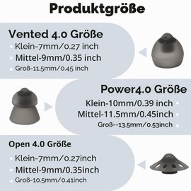 AOOSU Pack of 26 Shields for Hearing Aids, Semi-Open Hearing Aid Caps, 7 mm, Hearing Aid Dome Replacements, Hearing Aid Accessories, Compatible with Multiple Models, Small