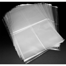 docsmagic.de 50 4-Pocket Album Pages 3.5" x 5.25" - Photo Postcard - 95 x 144 mm - 11-Hole - Folder Pages