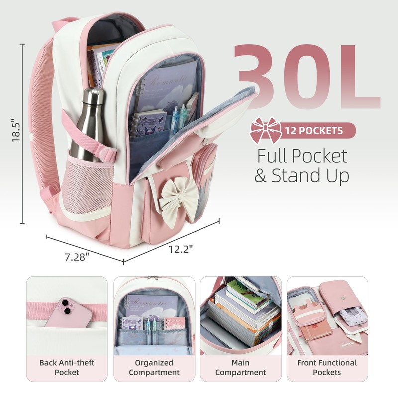 Laptop Backpack 16 Inch Kids Elementary Middle High School Bag