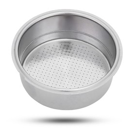 51mm Espresso Filter, 2 Cup Stainless Steel Filter Basket Compatible for CASABREWS Espresso Machine 3700Essential and 3700Pro, Double Layer Pressurized Coffee Filter for 51mm Portafilter with Circlip