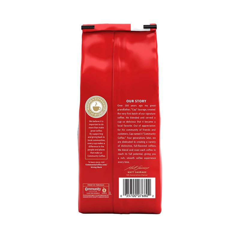 Community Coffee Café Special Decaf Ground Coffee, Medium Dark Roast,