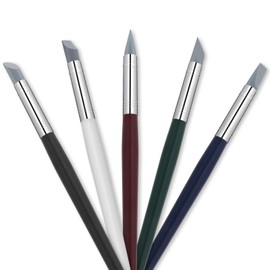 5 PCS Silicone Paint Brush, Professional Silicone Sculpting Tools Flexible Clay Carving Tools Rubber Tip Paint Brush Color Shapers Brushes for DIY Handicraft Silicone Shaping Carving Pottery Artwork