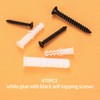 470 Pcs Assorted Screws and Wall Plugs Set, M4 M5