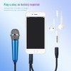 Mini Microphone, Mini Karaoke Microphone with 3.5 mm Universal Cable,