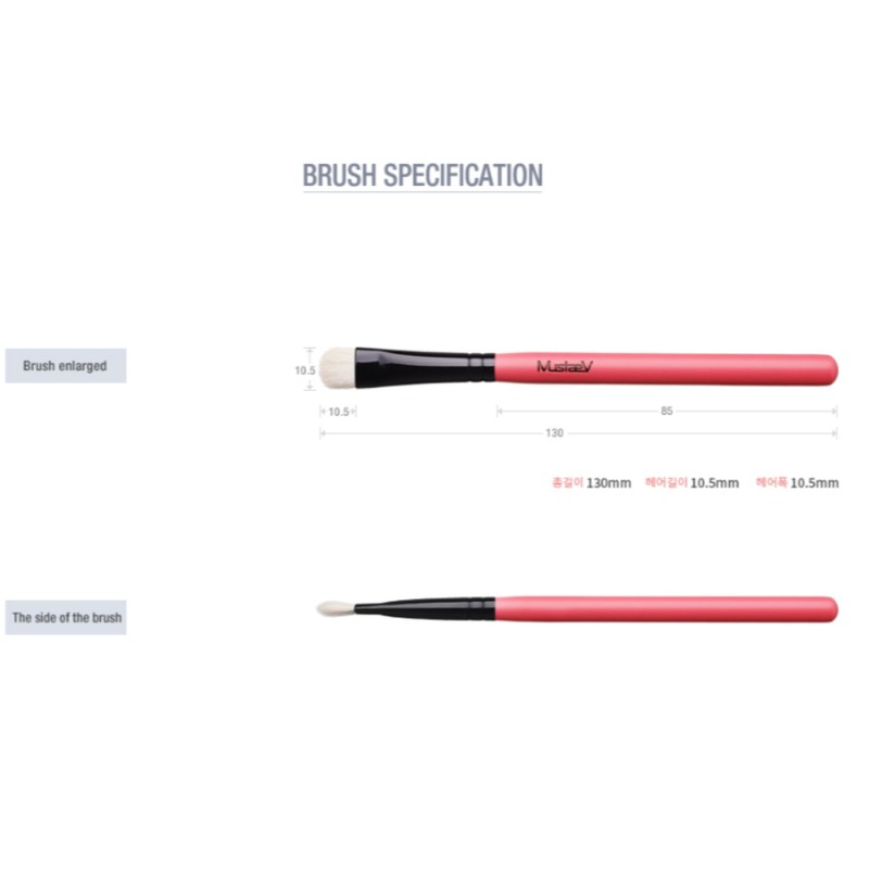 Mustaev Easy-Go Medium Shadow Blending Brush So Pink BNS /