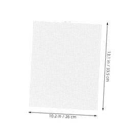 Operitacx 5pcs Sheets Mesh Canvas Sheet Embroidery Kits DIY Knit Crochet Projects Plastic Cross Stitch Canvas Plastic Canvas Needles Mesh Fabric Plastic Screen Canvas Plastic Mesh or White