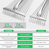 VIVOSUN 2-Piece Leaf Rake Set - Adjustable Garden/Camping Rake with
