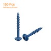 QUARKZMAN #8x1-1/4 Inch Pocket Hole Screws, Pack of 150 Square