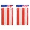 "Beistle 3D Awning Wall Decorations, 2-Count Red and White Striped
