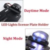 Motorcycle Rear Side License Plate Bracket Holder with LED Light