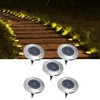 5Pcs Solar Power Underground Light Landscape Lamp 16 LED RainProof