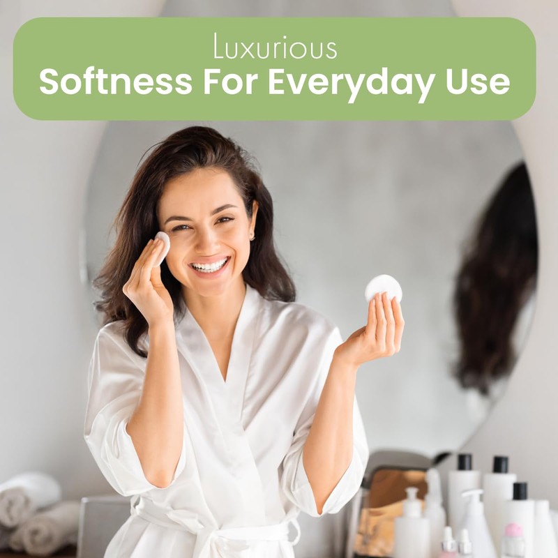 Intrinsics Large 3” Oval Cotton Pads for Face (50 Count),