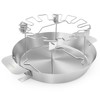 Onlyfire Stainless Steel Chicken Wing Leg Rack with Drip Pan,
