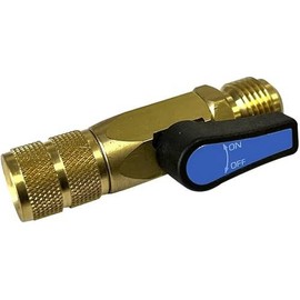 Javac Ball Valve, 1/4 Inch FLF x 1/4 Inch FLM, Blue