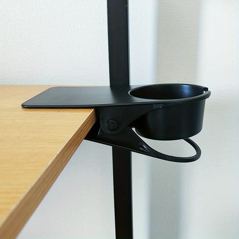 Desk Side Cup Holder Clip for Workspace Organization – ABS