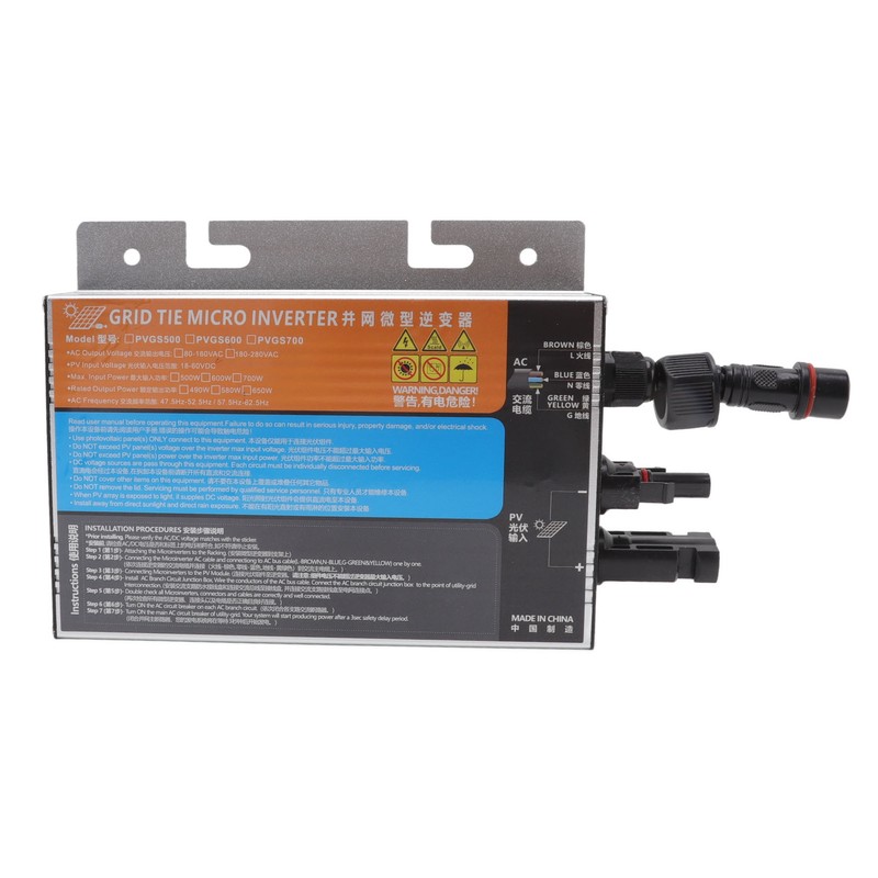 Solar Inverter Micro Aluminium Alloy IP55 Protection Grid Tie Inverter