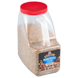 McCormick Grill Mates Montreal Steak Seasoning, 7 lb - One 7 Pound Container Montreal Steak Rub Seasoning, Ideal for Steaks, Ribs, Burgers and Vegetables for a Zesty Flavor