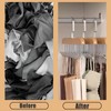 2 Pack Belt Hanger for Wardrobe, Anti Slip Multi Hook